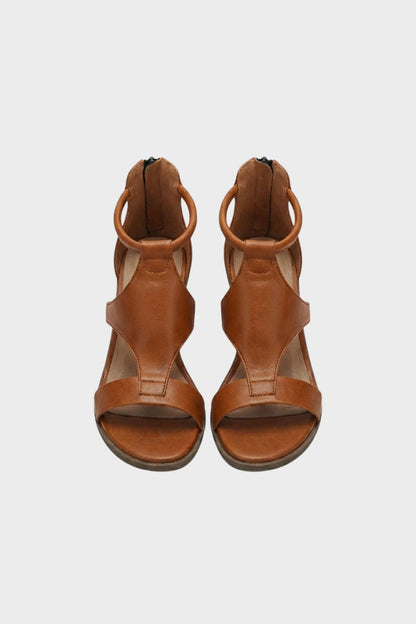 Women's Sandals with Ankle Strap and Block Heel