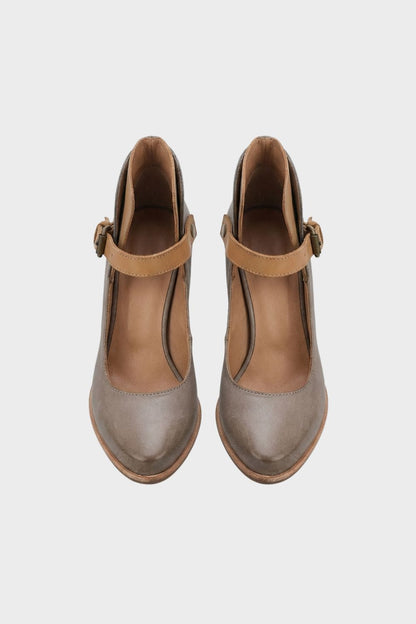 Women's Pumps with Straps and Block Heel