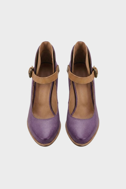 Women's Pumps with Straps and Block Heel