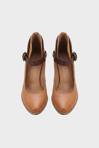 Women's Pumps with Straps and Block Heel