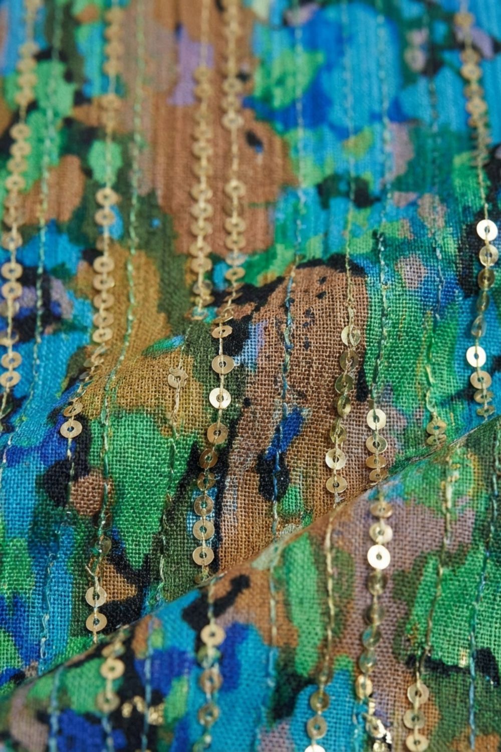 Women's Wrap Dress with V-Neck and Print