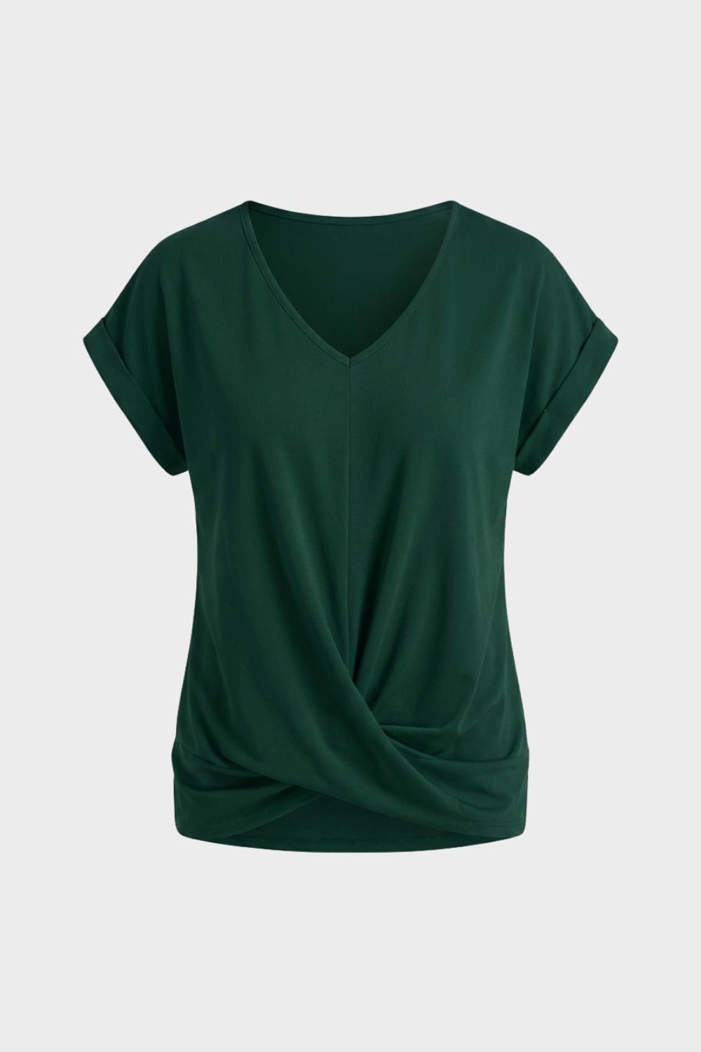 Women's T-Shirt with V-Neck and Short Sleeves