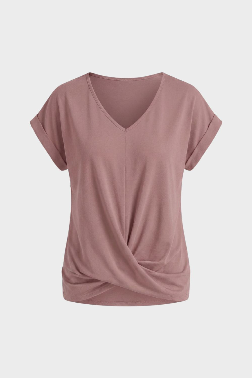 Women's T-Shirt with V-Neck and Short Sleeves
