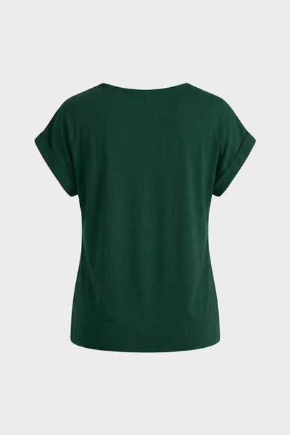Women's T-Shirt with V-Neck and Short Sleeves