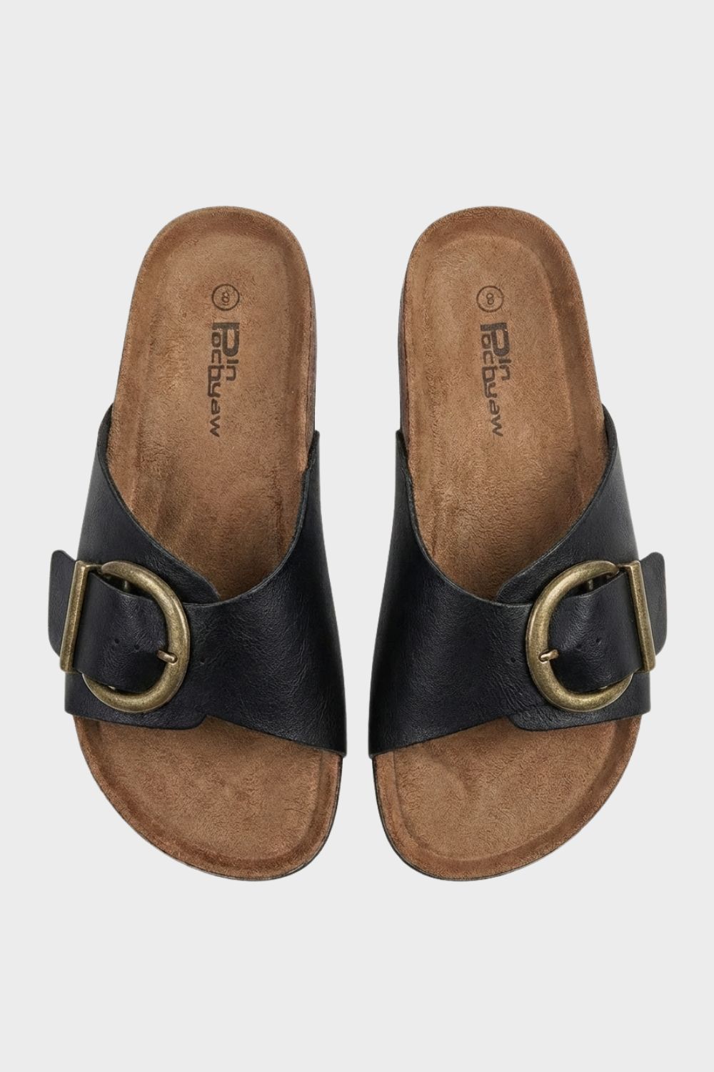 Women's Mules with Buckle and Footbed