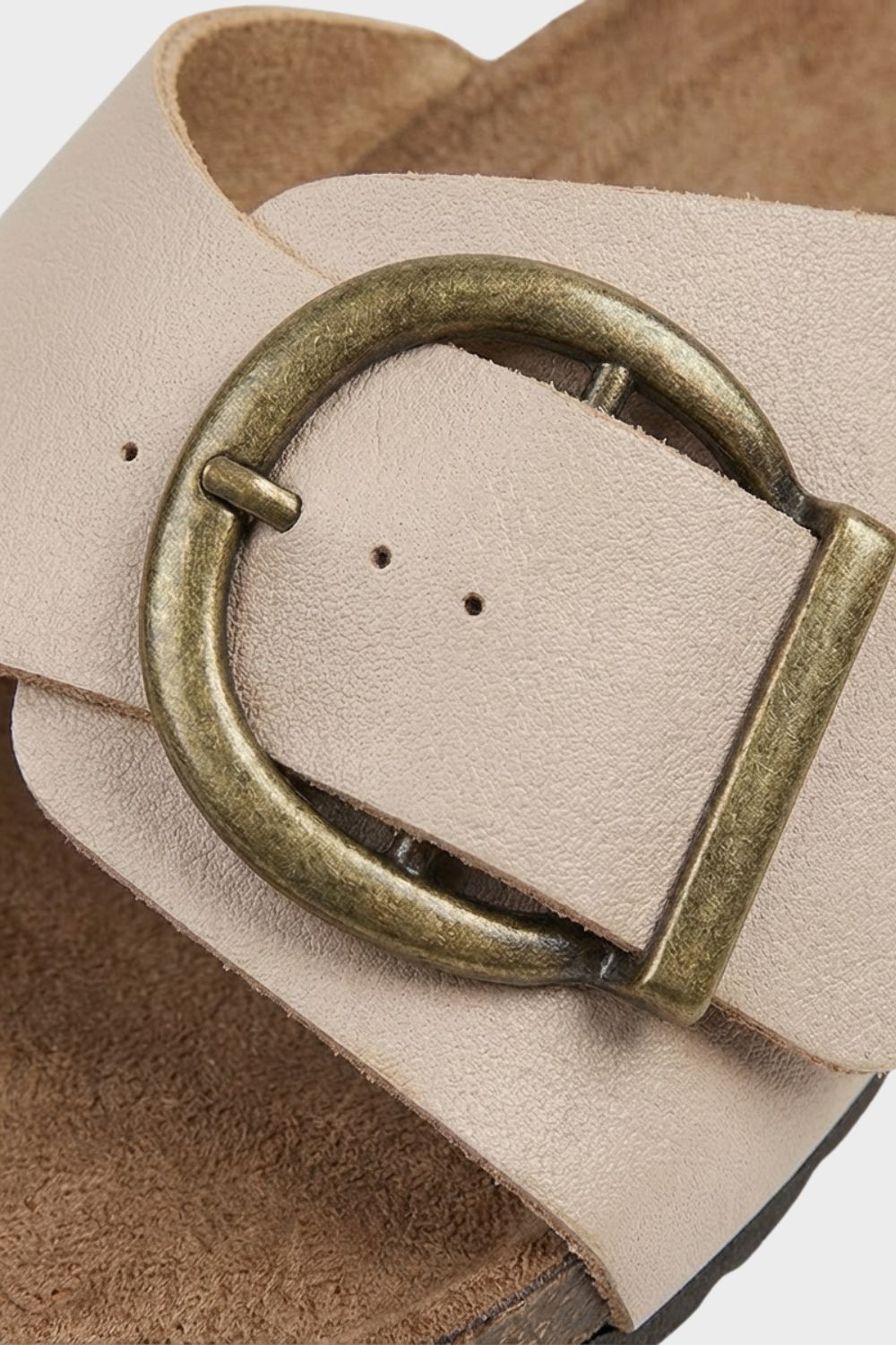 Women's Mules with Buckle and Footbed