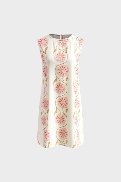 Women's Summer Dress with Floral Pattern