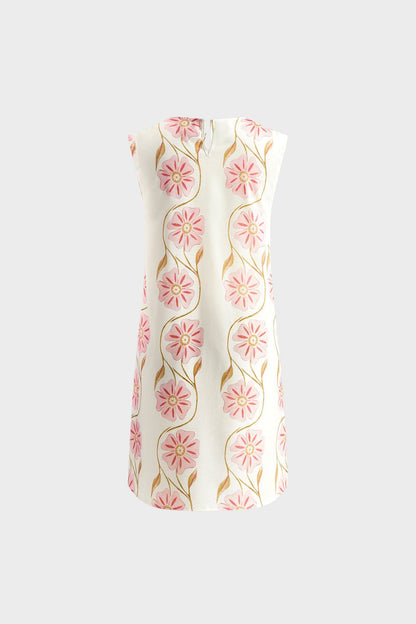 Women's Summer Dress with Floral Pattern