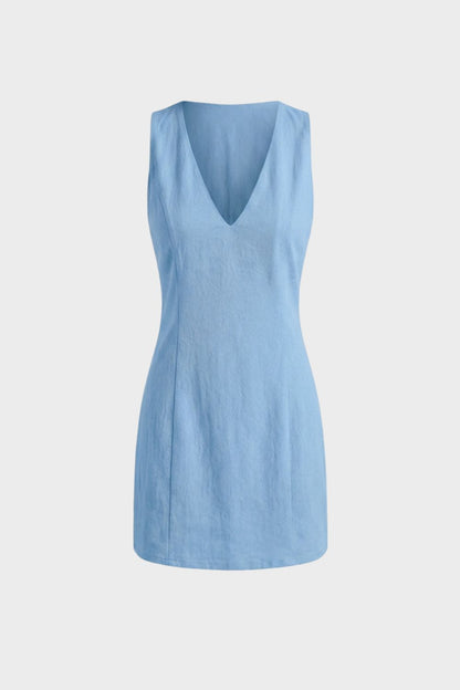 Women's A-Line Dress with V-Neck