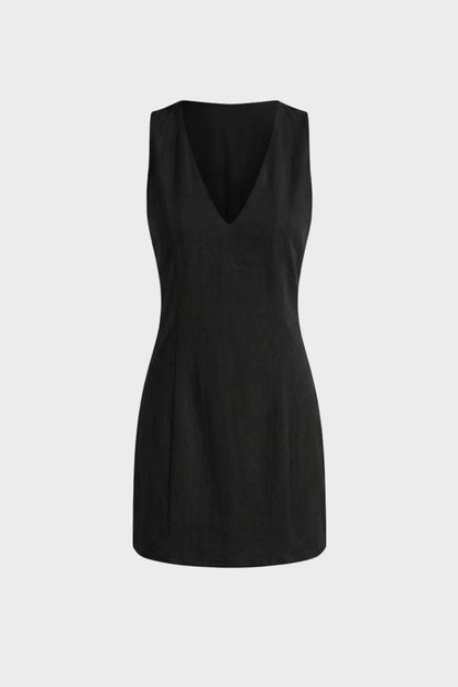 Women's A-Line Dress with V-Neck