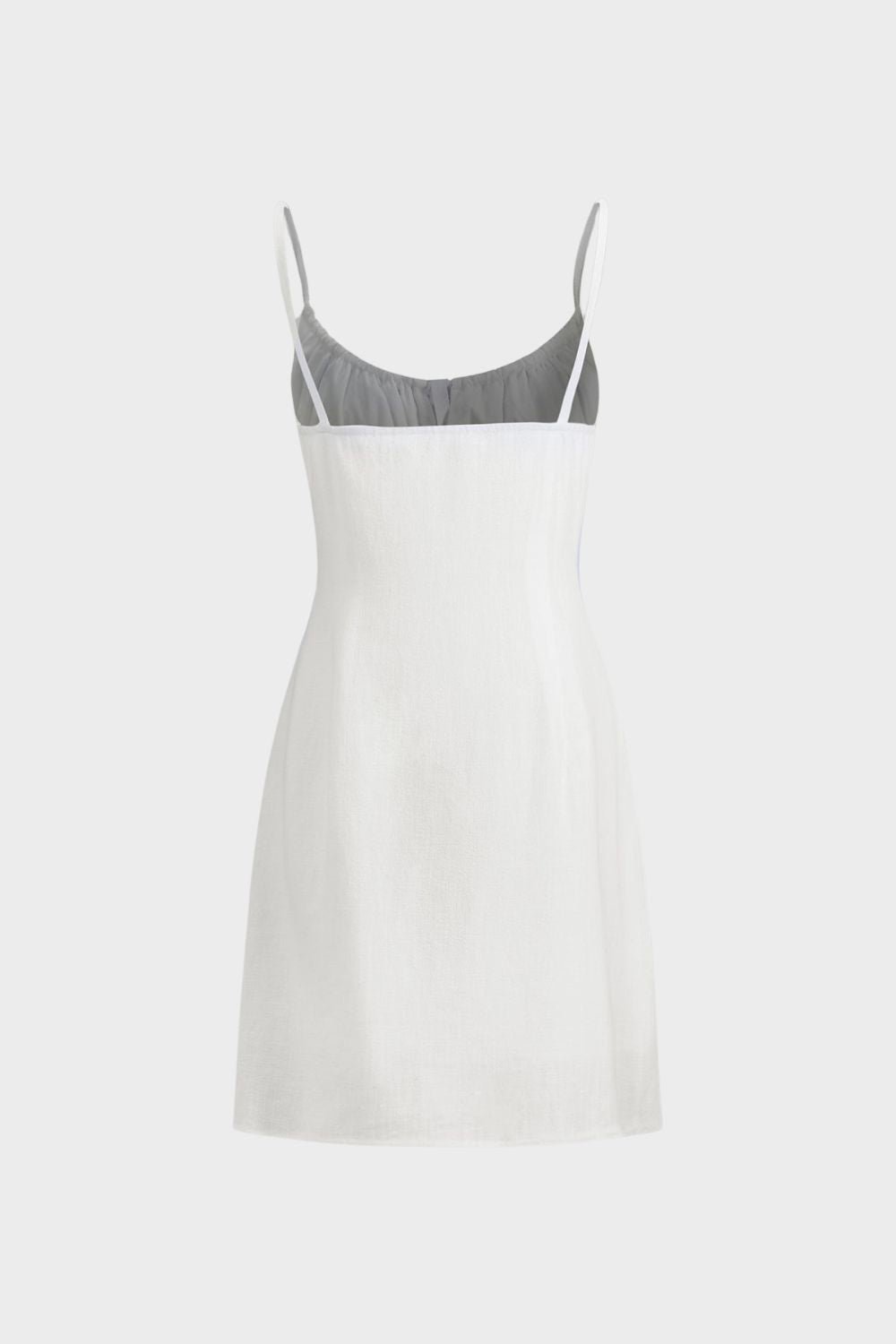 Summer Dress for Women - Strappy Dress with Button Placket