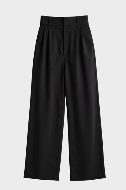 Wide-Leg Trousers for Women with High Waist