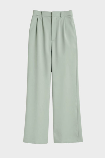 Wide-Leg Trousers for Women with High Waist