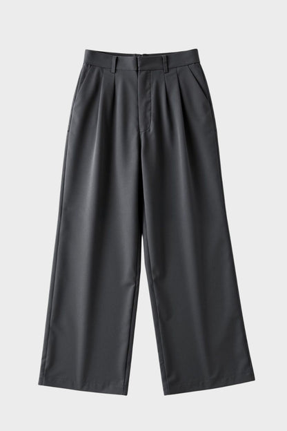 Wide-Leg Trousers for Women with High Waist