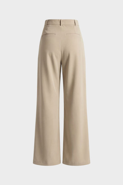 Wide-Leg Trousers for Women with High Waist