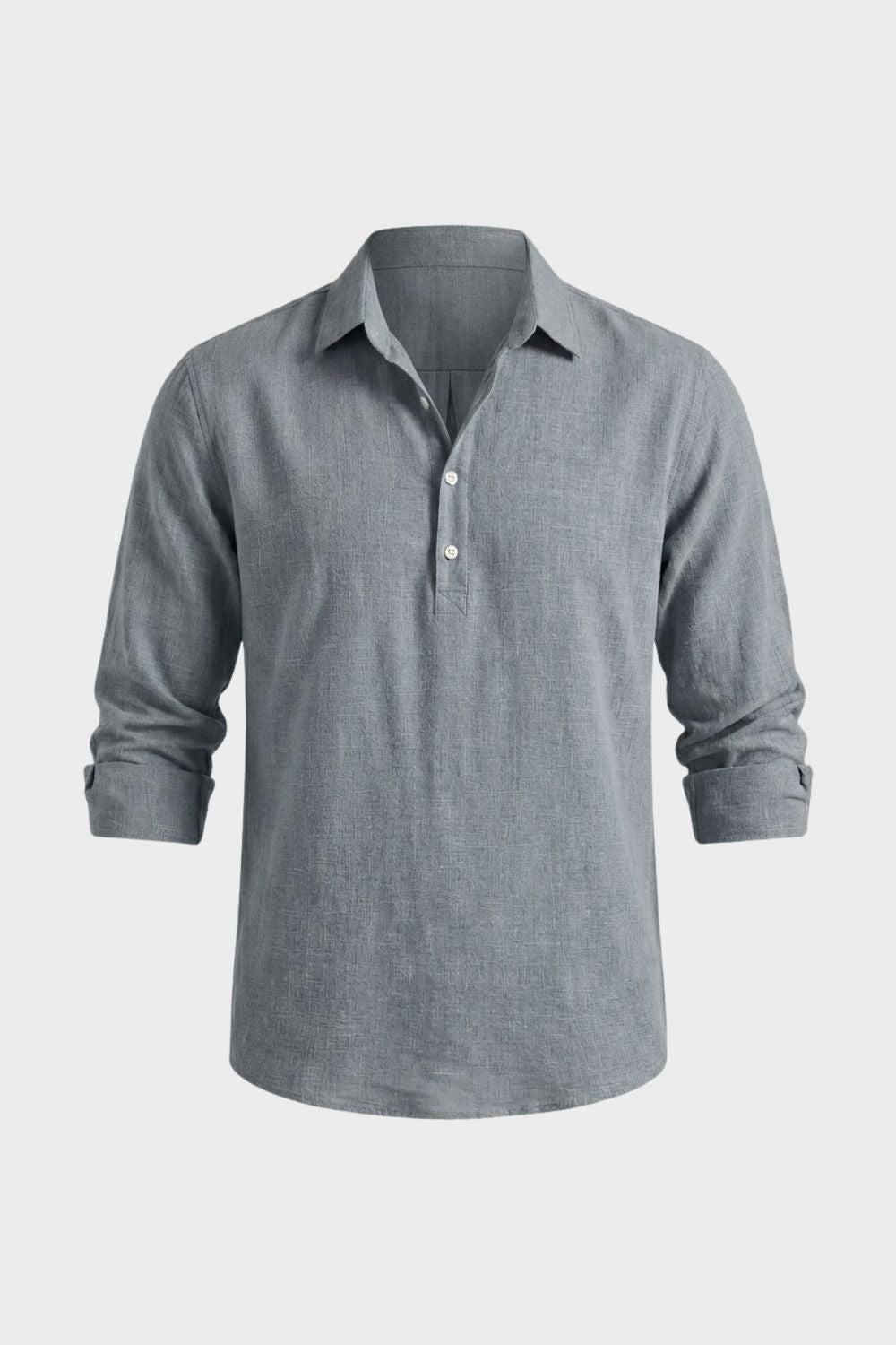 Men's Long Sleeve Shirt with Kent Collar