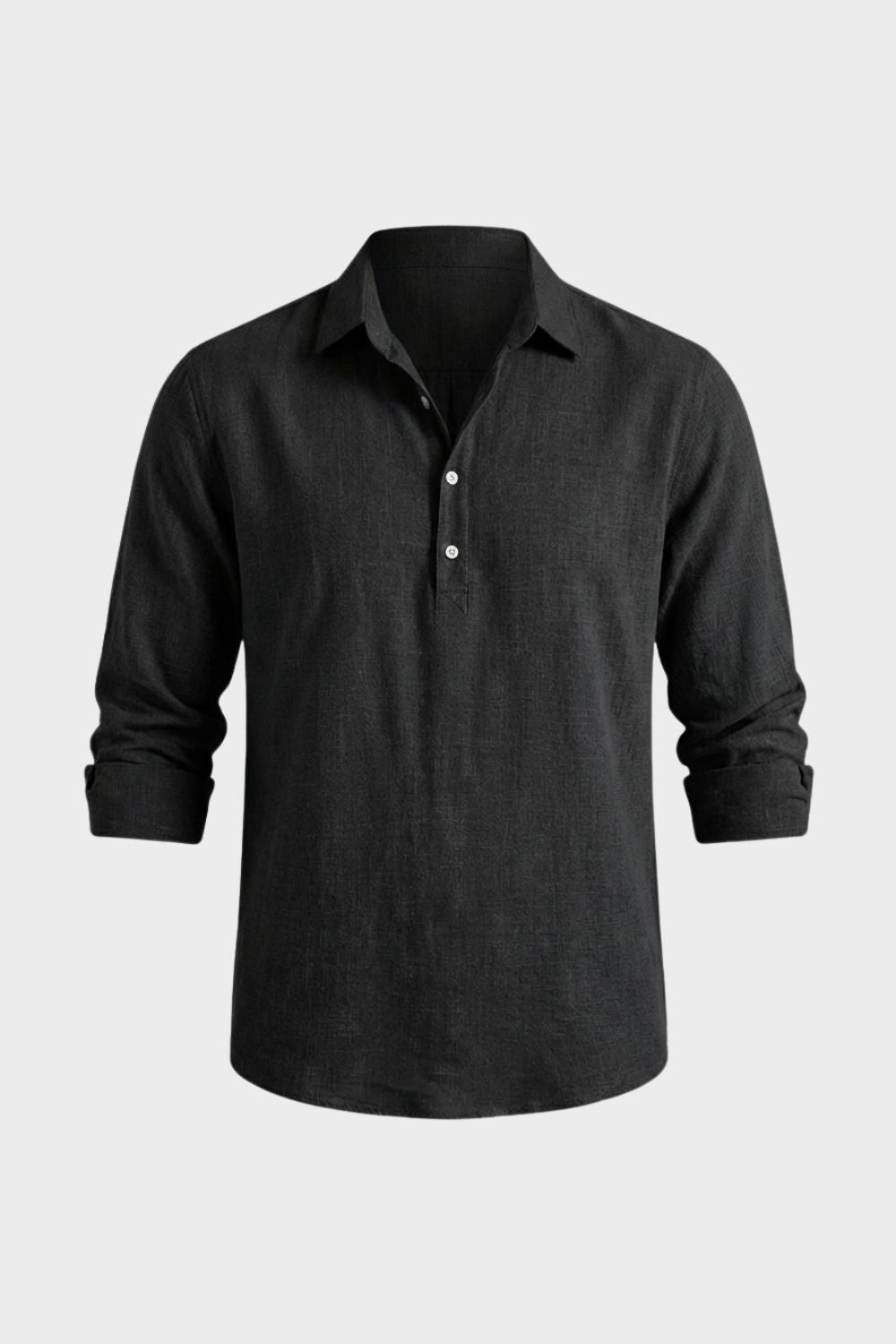 Men's Long Sleeve Shirt with Kent Collar