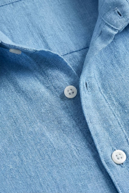 Men's Long Sleeve Shirt with Kent Collar