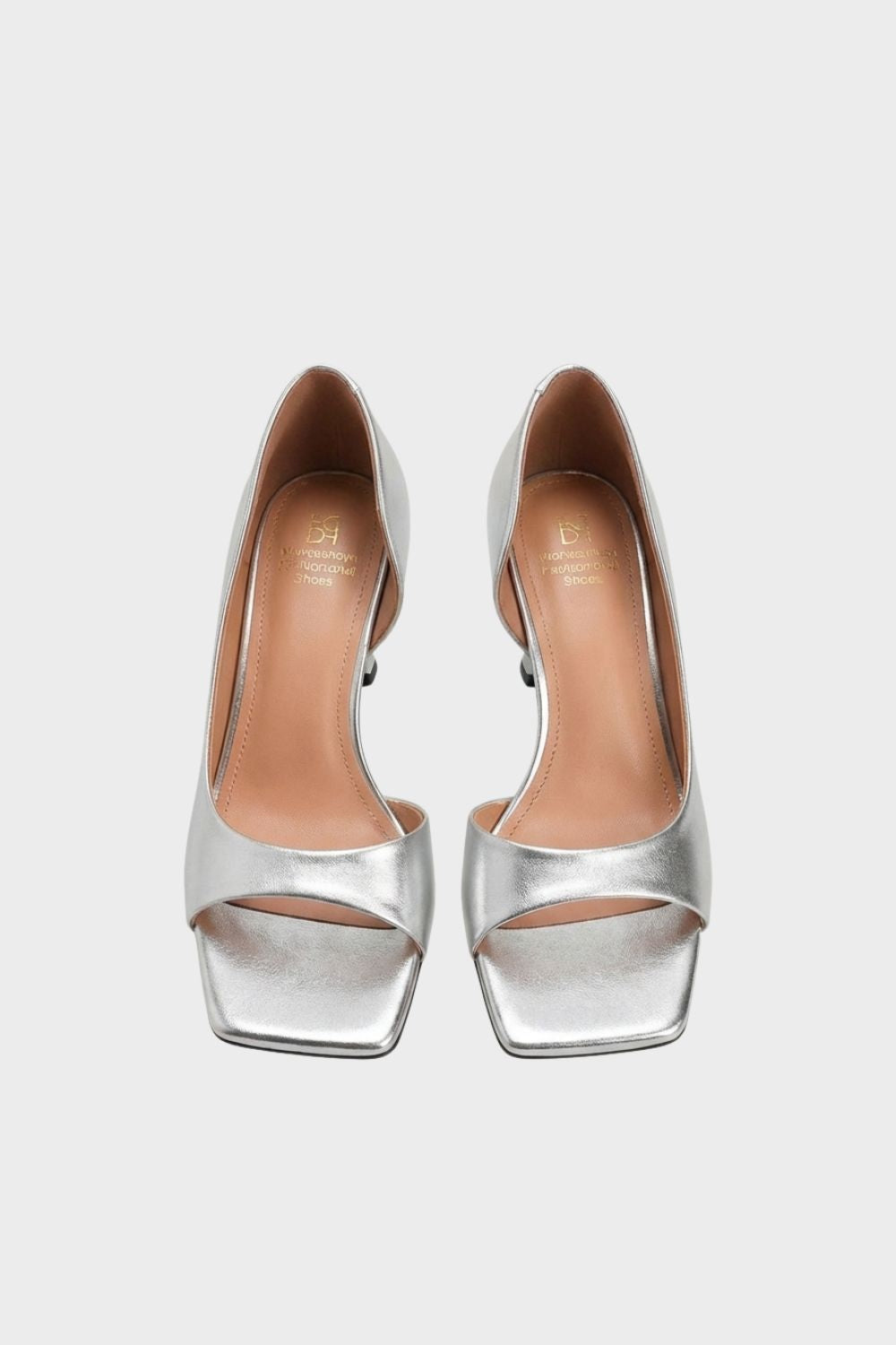 Women's Leather High Heels with Square Toe