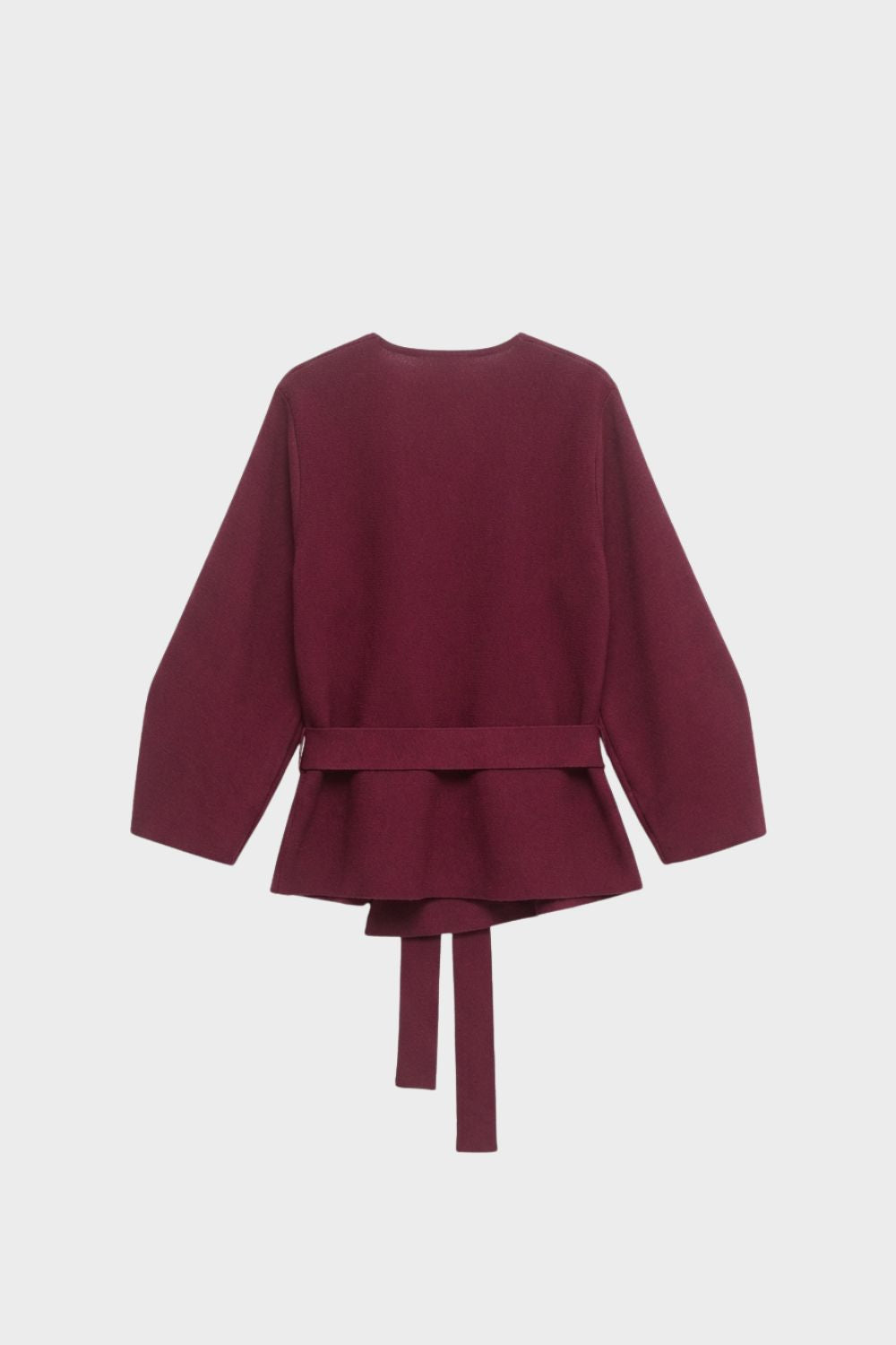 Women's Wrap Blouse with Belt and V-Neck