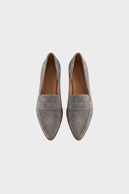 Brown Suede Loafers for Women – Pointed Shape