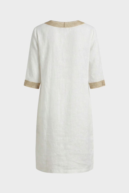 Women's Dress V-Neck with 3/4 Sleeves