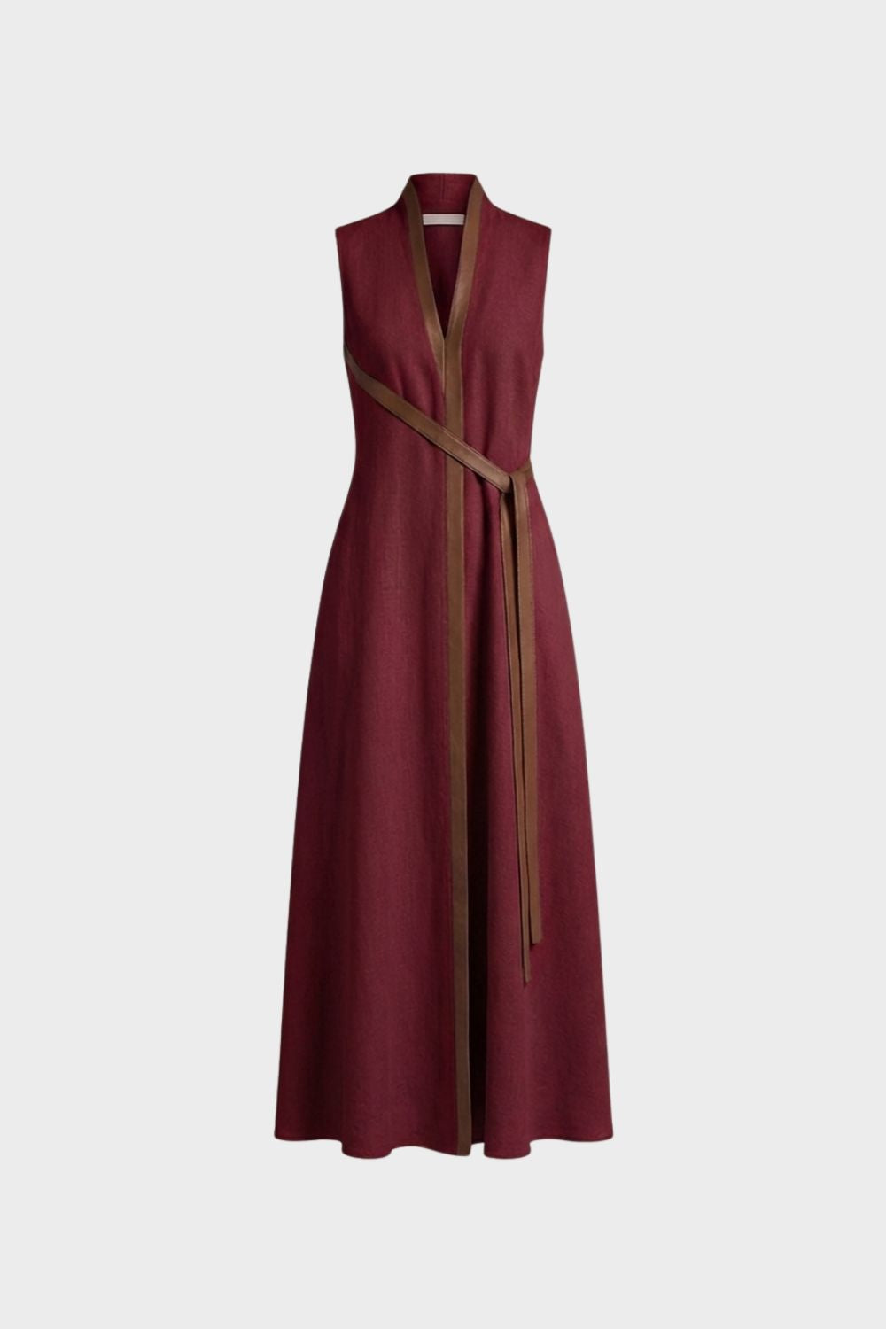 Women's Contrast-Trim Maxi | V-Neck