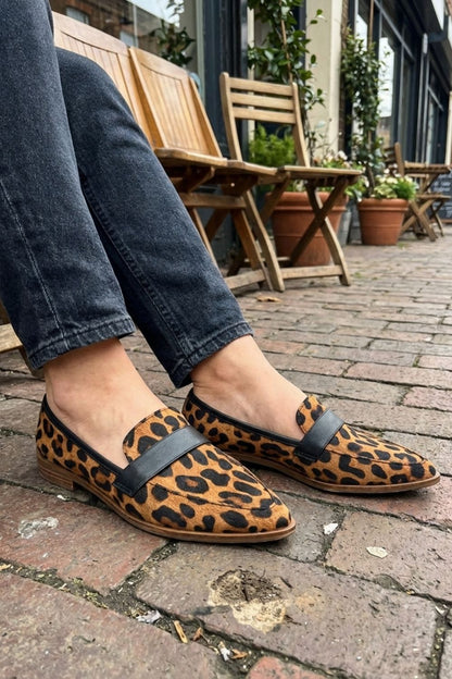 Brown Suede Loafers for Women – Pointed Shape