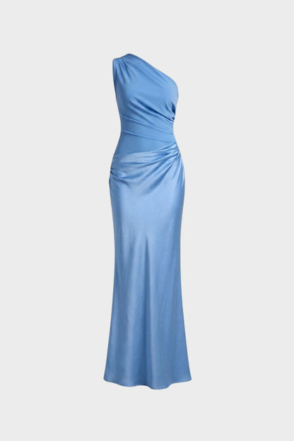 Women's One-Shoulder Maxi | Satin