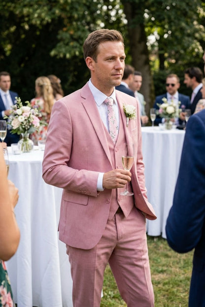 Men's 3-Piece Suit with Waistcoat