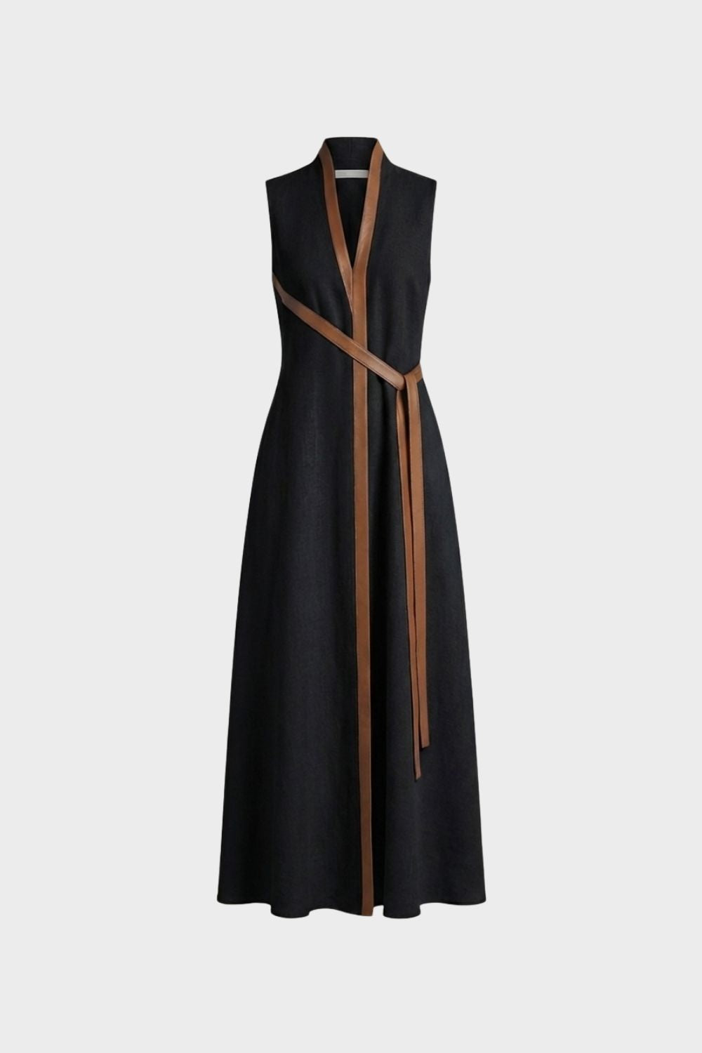 Women's Contrast-Trim Maxi | V-Neck