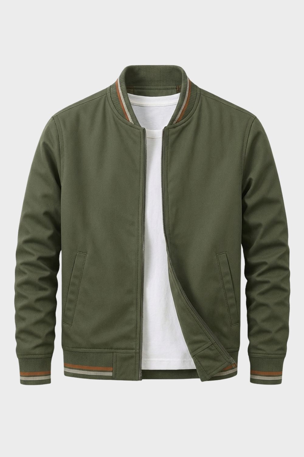 Mens Zip Up Jacket – Casual Lightweight Bomber Jacket