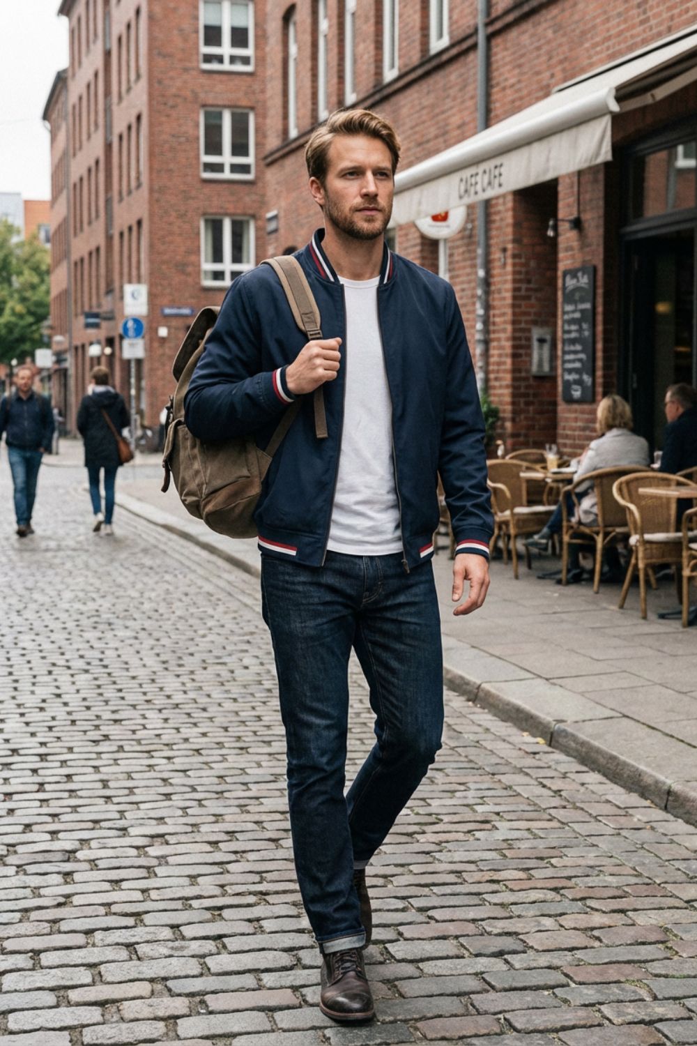 Mens Zip Up Jacket – Casual Lightweight Bomber Jacket