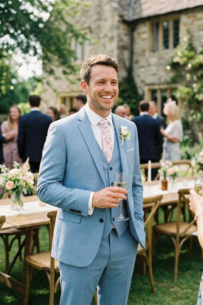 Men's 3-Piece Suit with Waistcoat