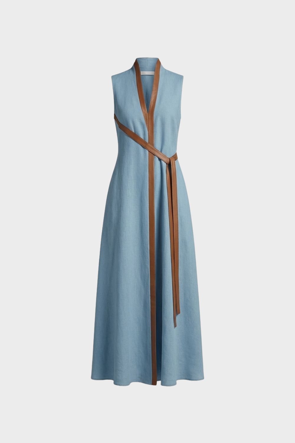 Women's Contrast-Trim Maxi | V-Neck