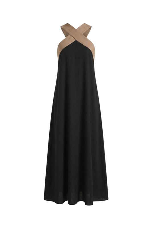Women's Halter Maxi Dress | Sleeveless
