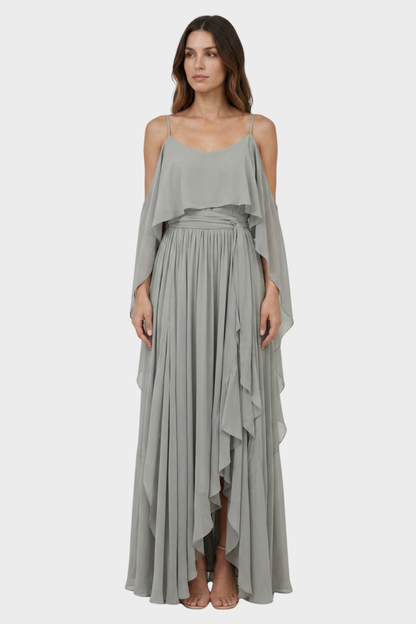 Women's Off-Shoulder Set | Maxi Skirt