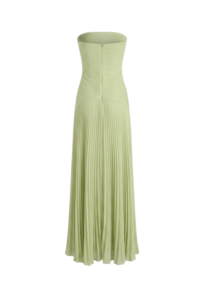 Women's Strapless Pleated Maxi | Gown