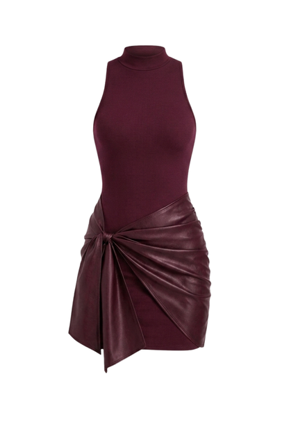 Women's Tie-Front Mini | High Neck