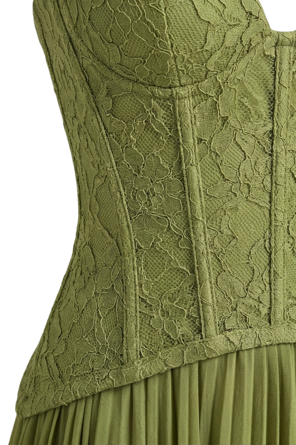 Women's Corset Pleated Maxi | Halter