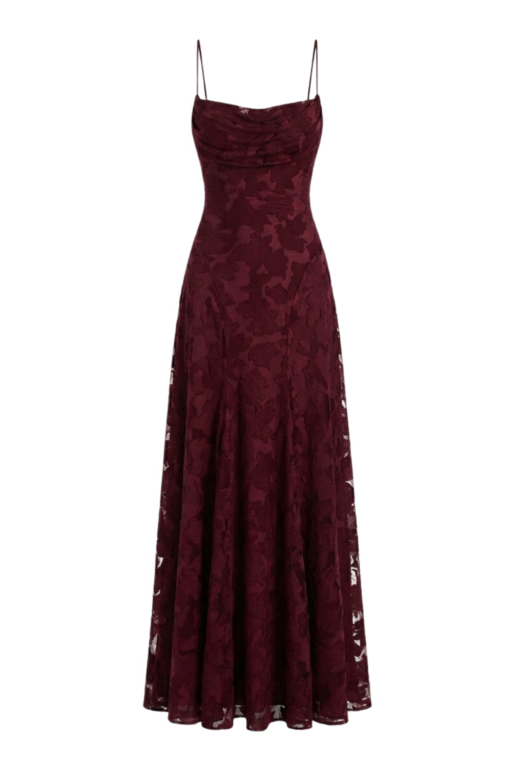 Women's Floral Maxi Gown | Cowl Neck