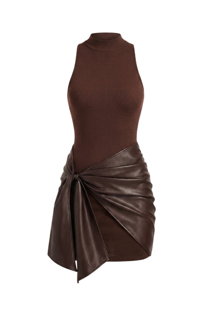 Women's Tie-Front Mini | High Neck