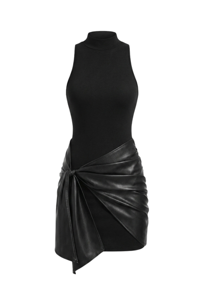Women's Tie-Front Mini | High Neck