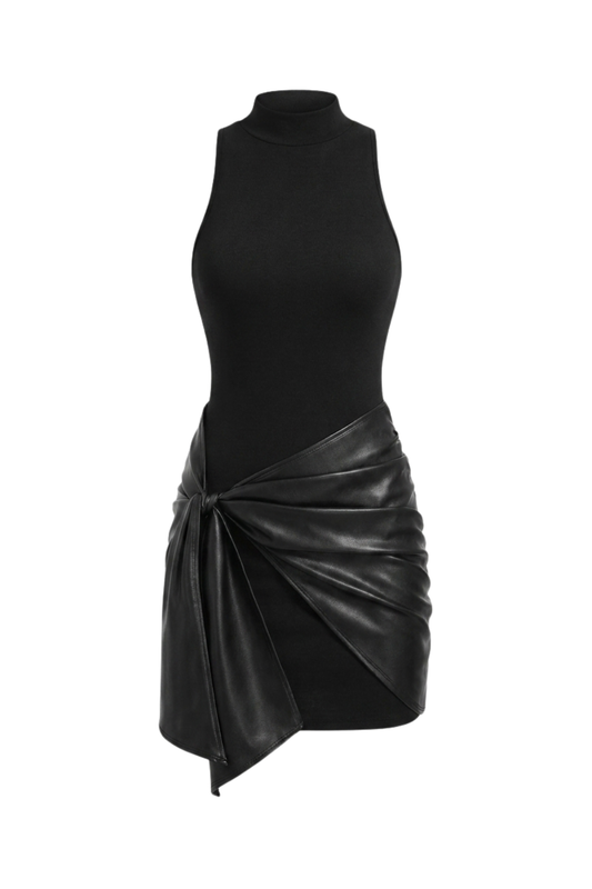 Women's Tie-Front Mini | High Neck