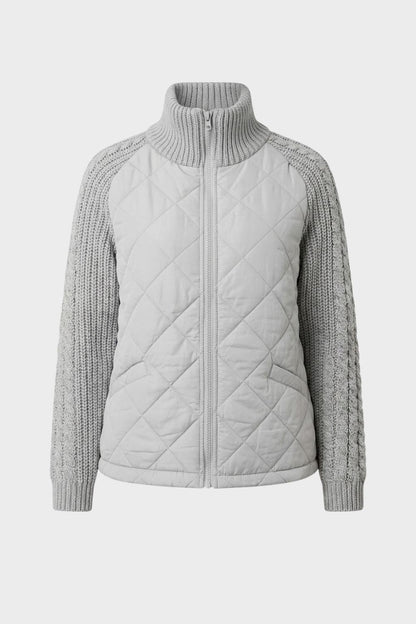 Women's Quilted Jacket | Ribbed Collar
