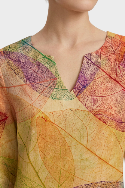 Women's Linen-Look Shift | Printed