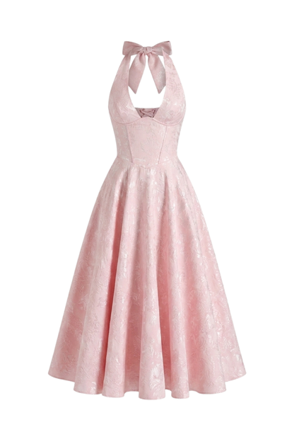 Women's Halter Midi Dress | Full Skirt