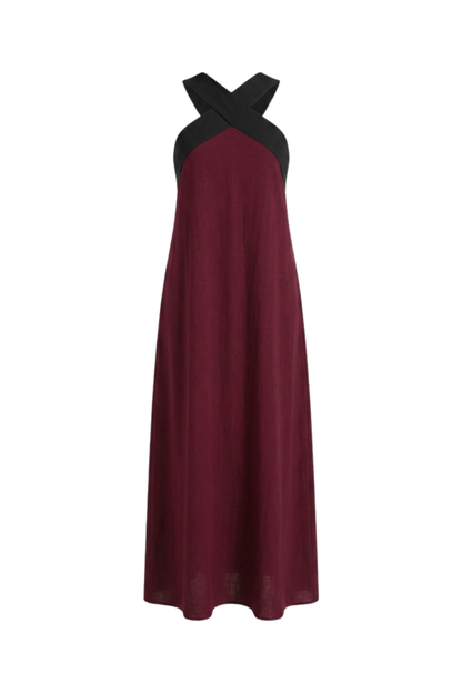 Women's Halter Maxi Dress | Sleeveless