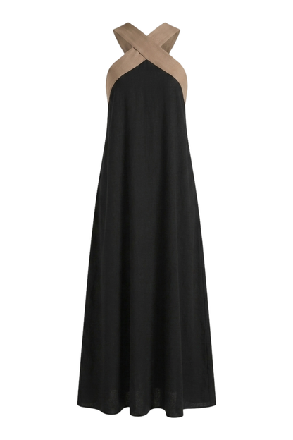 Women's Halter Maxi Dress | Sleeveless