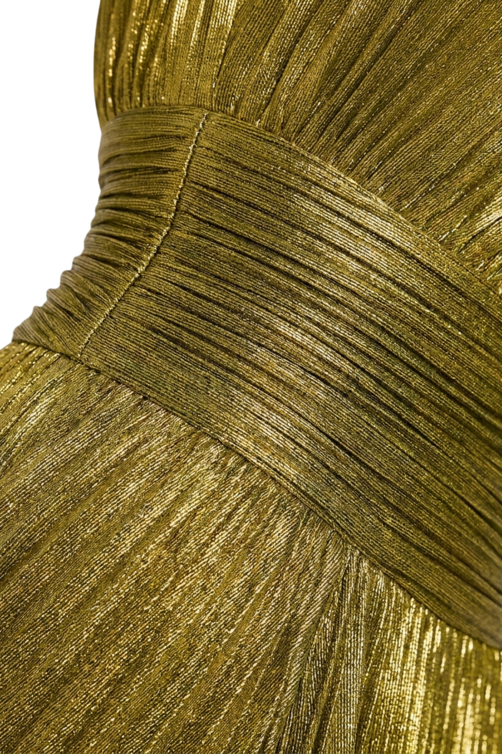 Women's Metallic Halter Maxi | Slit